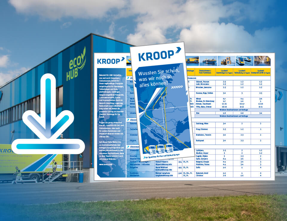 Kroop Abfahrtsplan