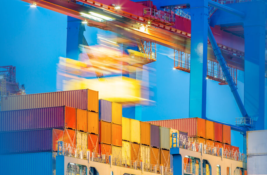 Kroop-Container at Hamburg harbor